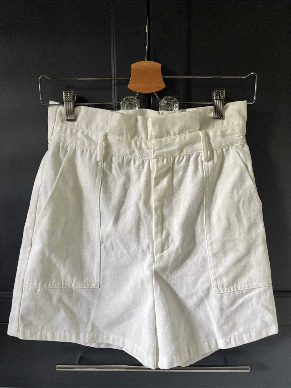 BB Dakota by Steve Madden High-Waist White Women’s Shorts